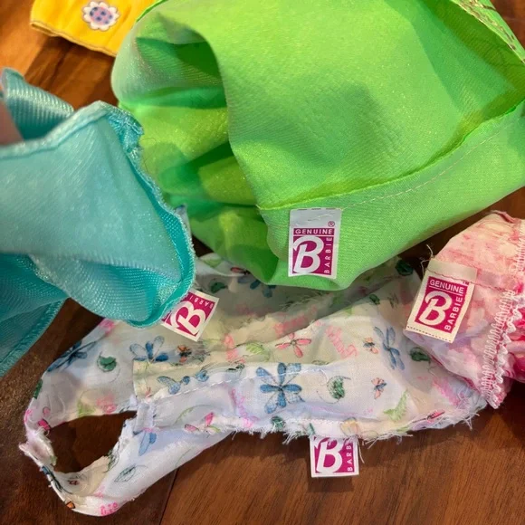 Collection of vintage Barbie clothing